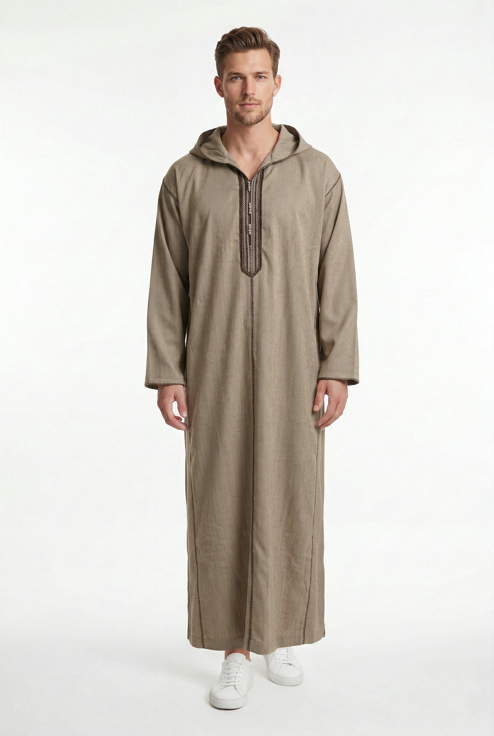 Luxe Moroccan Thobe Beige