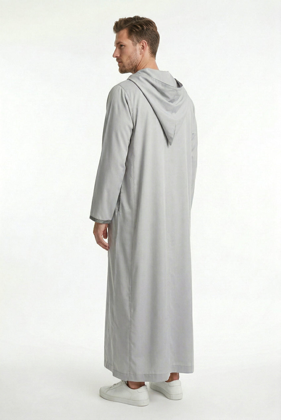 Moroccan Djellaba Slate Grey