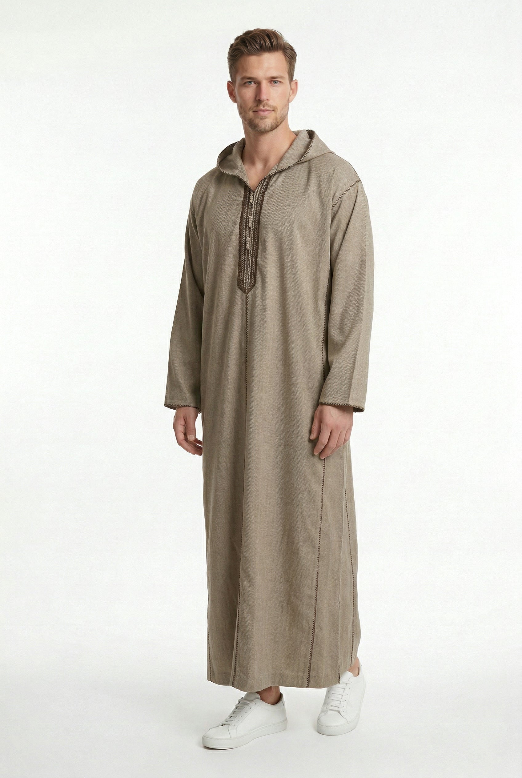 Luxe Moroccan Thobe Beige