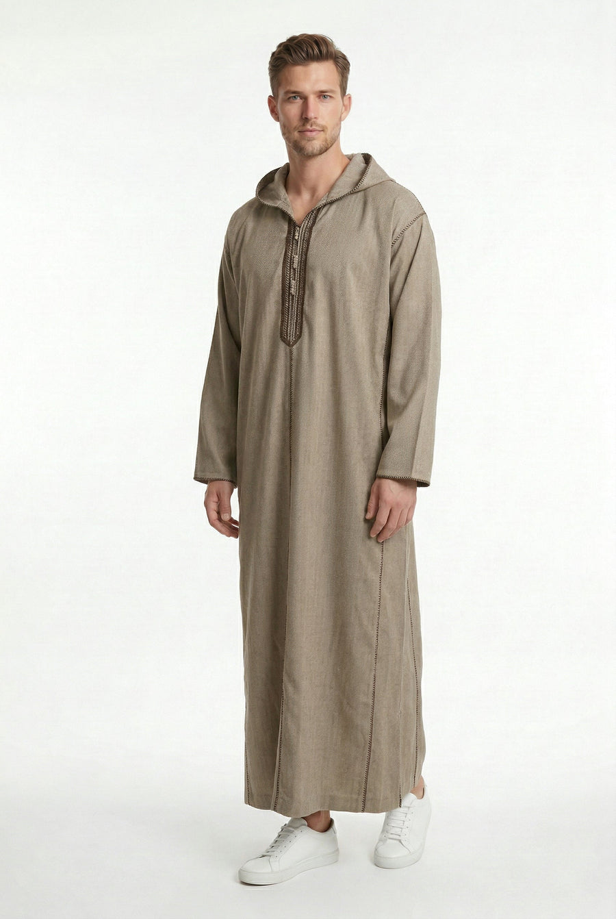 Luxe Moroccan Thobe Beige