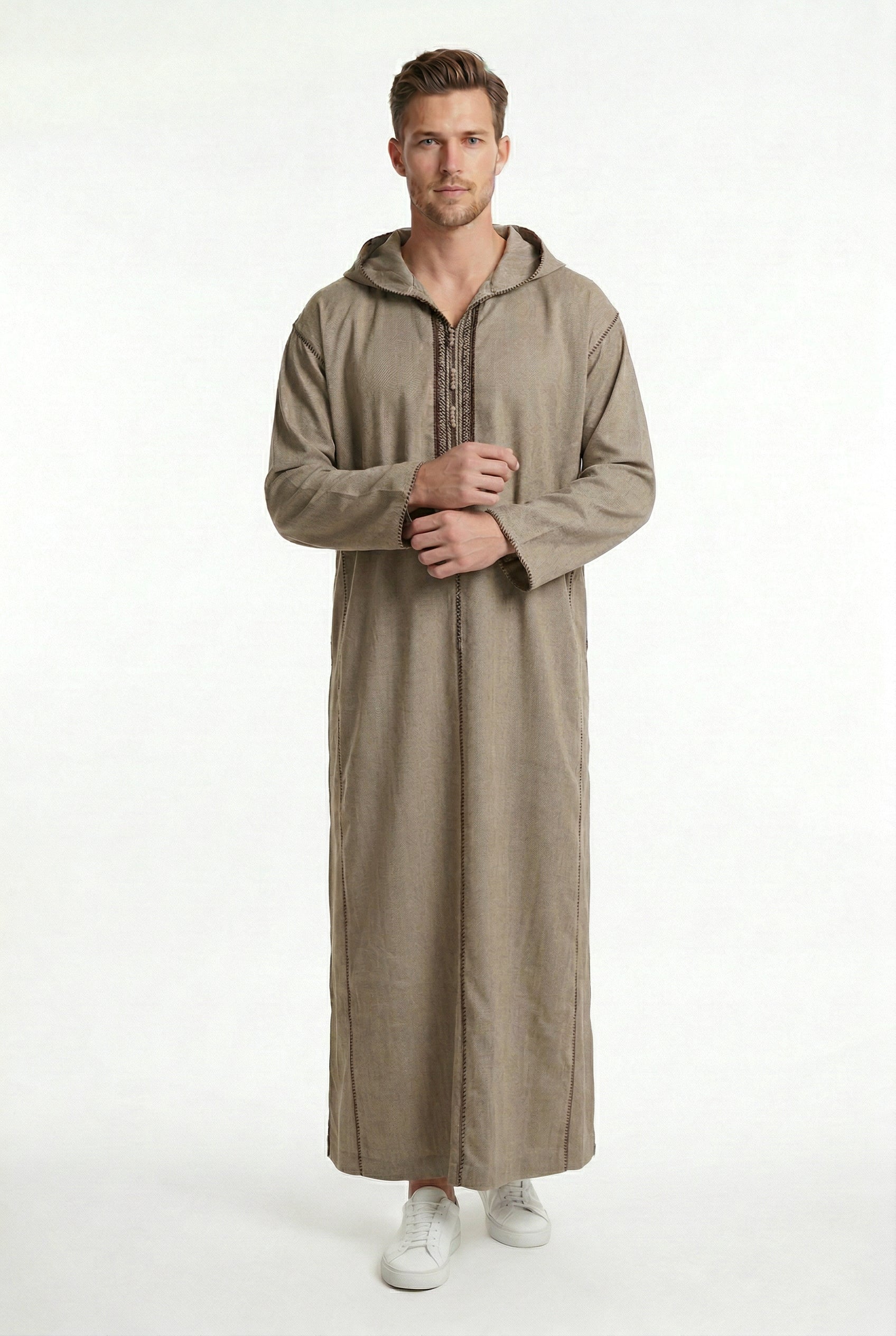 Luxe Moroccan Thobe Beige