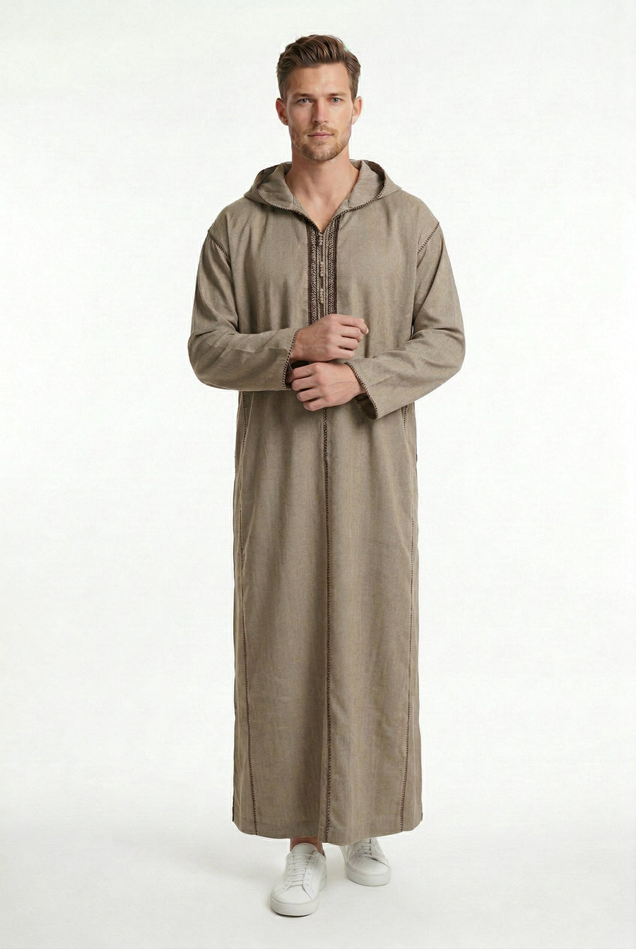 Luxe Moroccan Thobe Beige