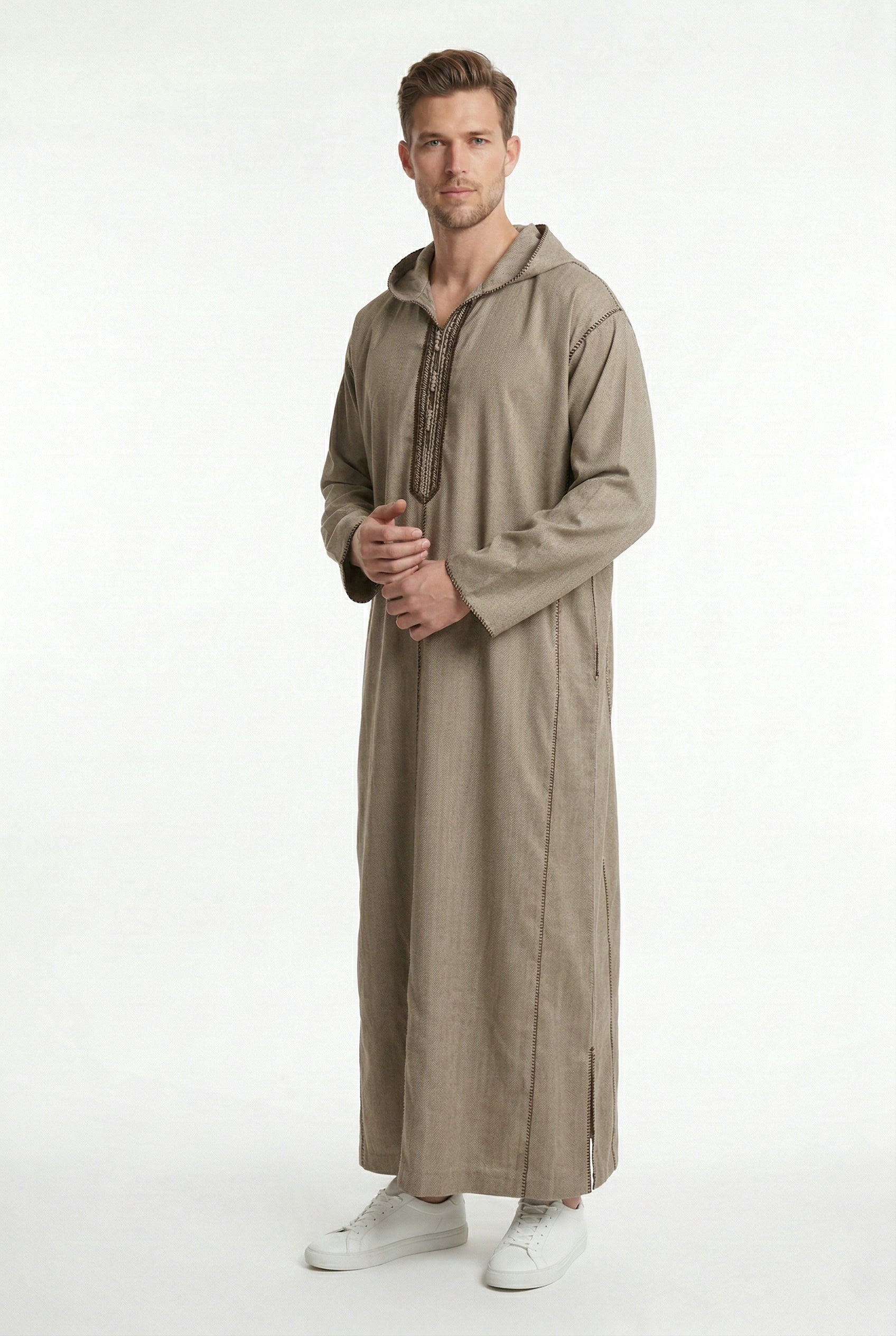 Luxe Moroccan Thobe Beige