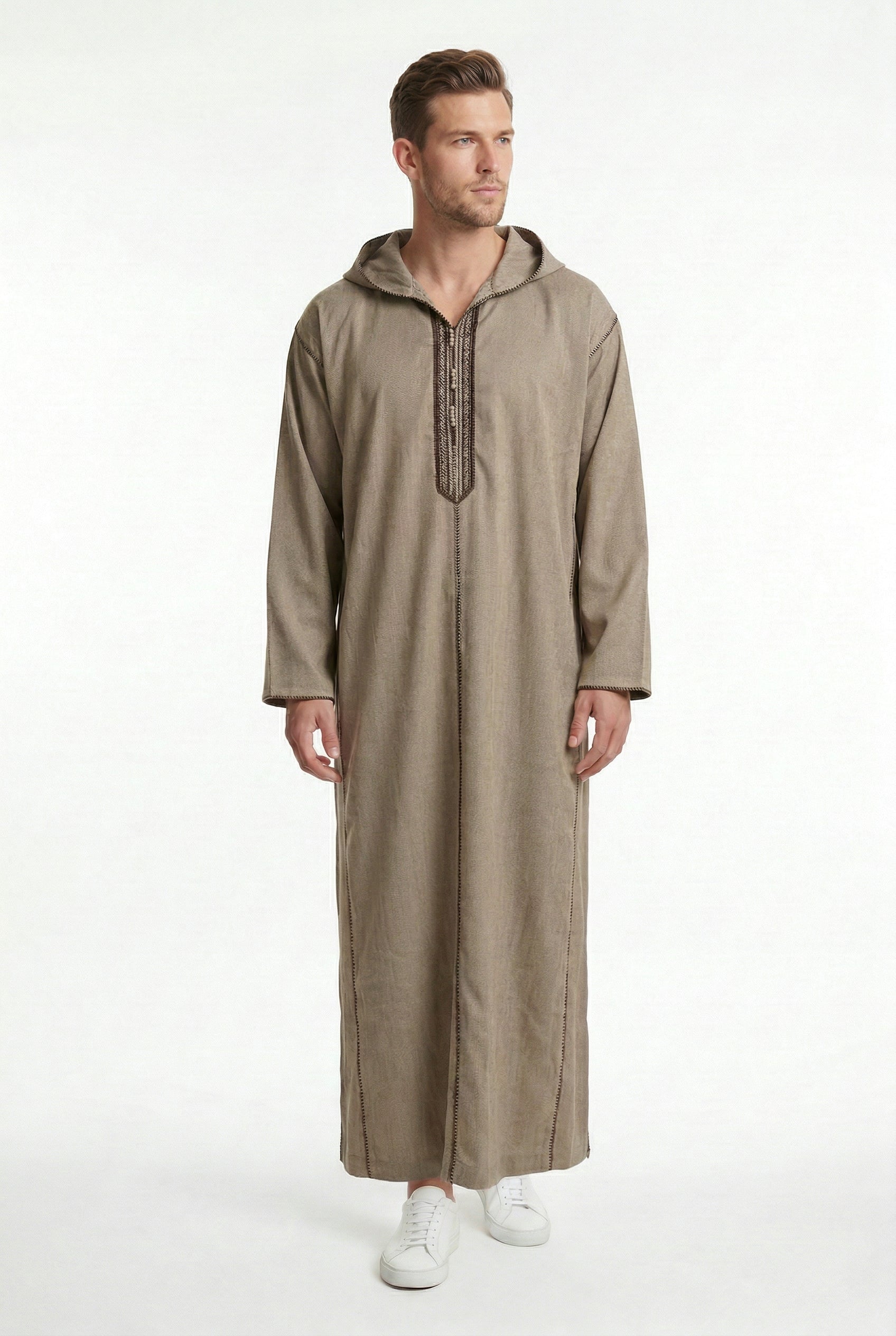 Luxe Moroccan Thobe Beige