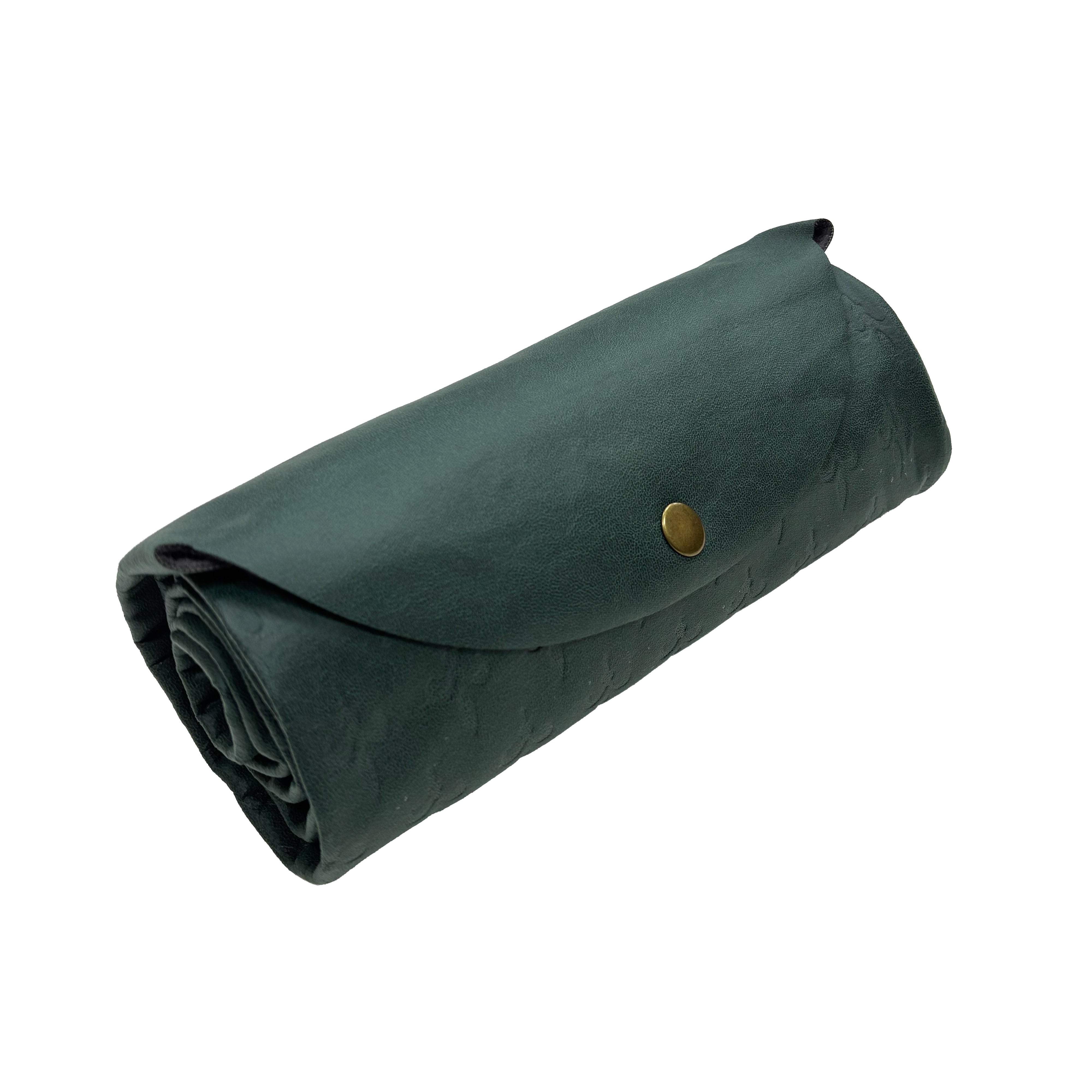 Button Fastening Roll-Up Prayer Mat Green