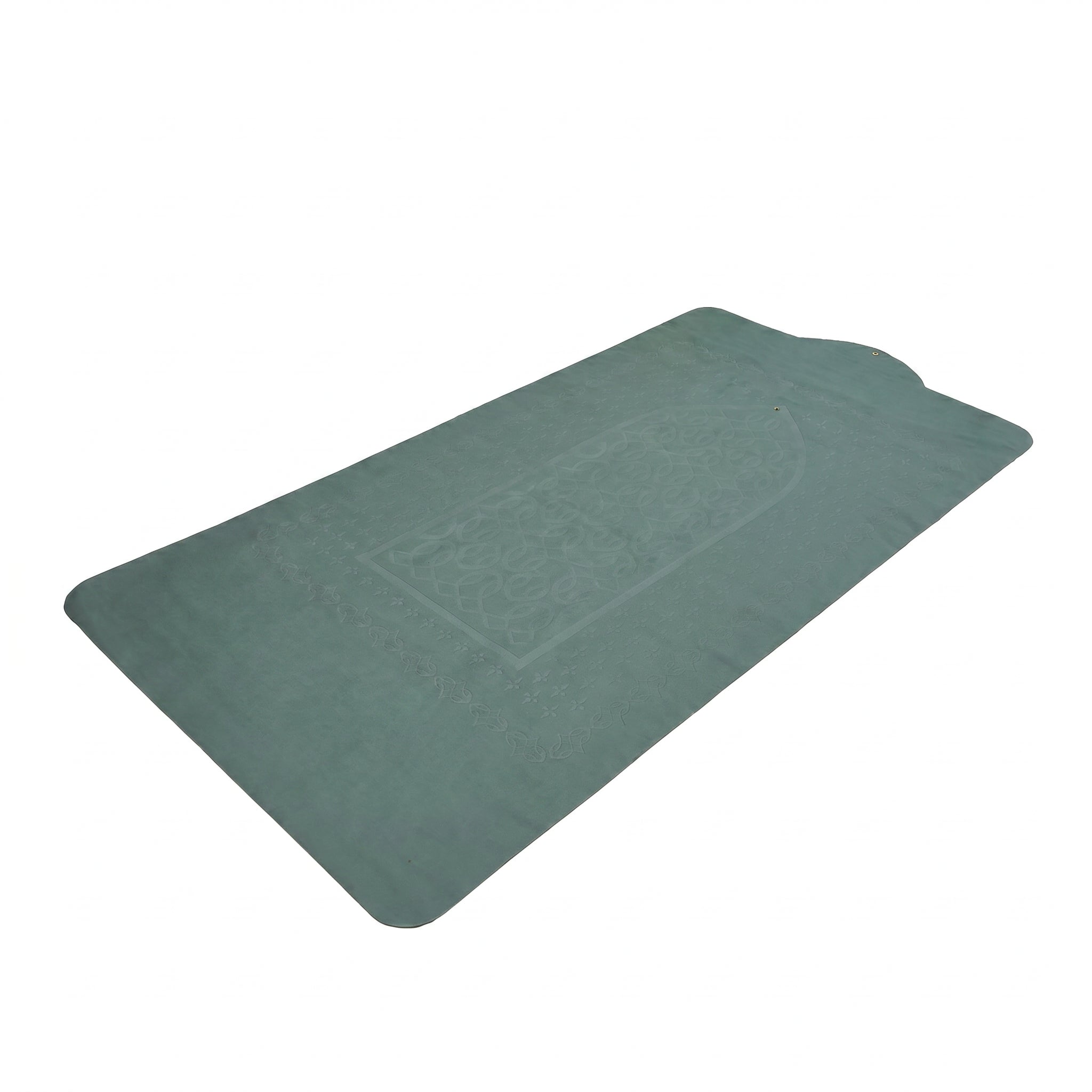 Button Fastening Roll-Up Prayer Mat Green
