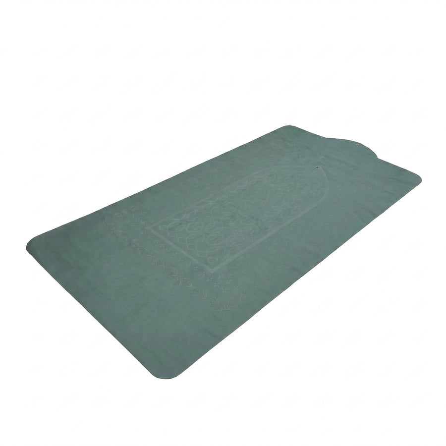 Button Fastening Roll-Up Prayer Mat Green