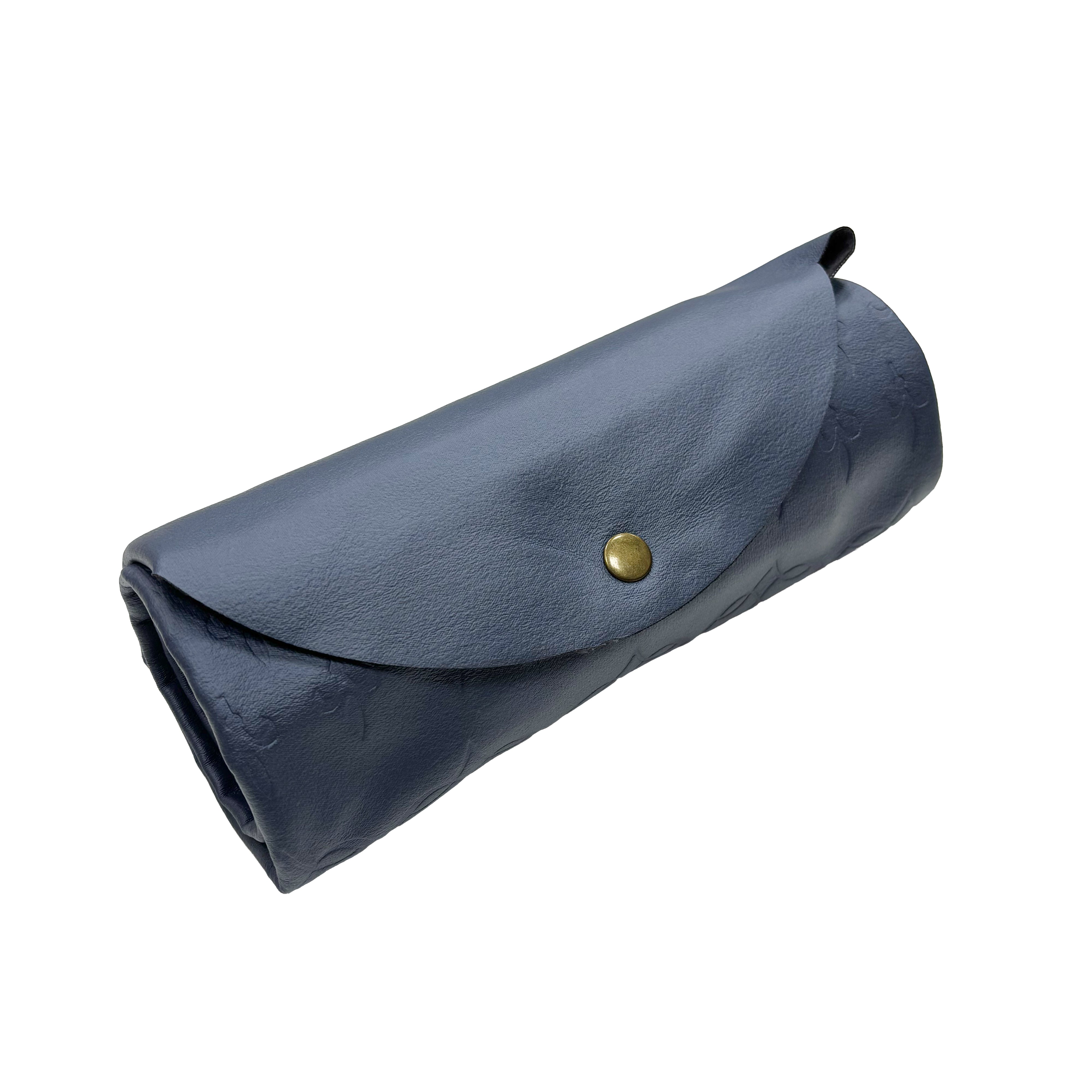 Button Fastening Roll-Up Prayer Mat Bluish Grey