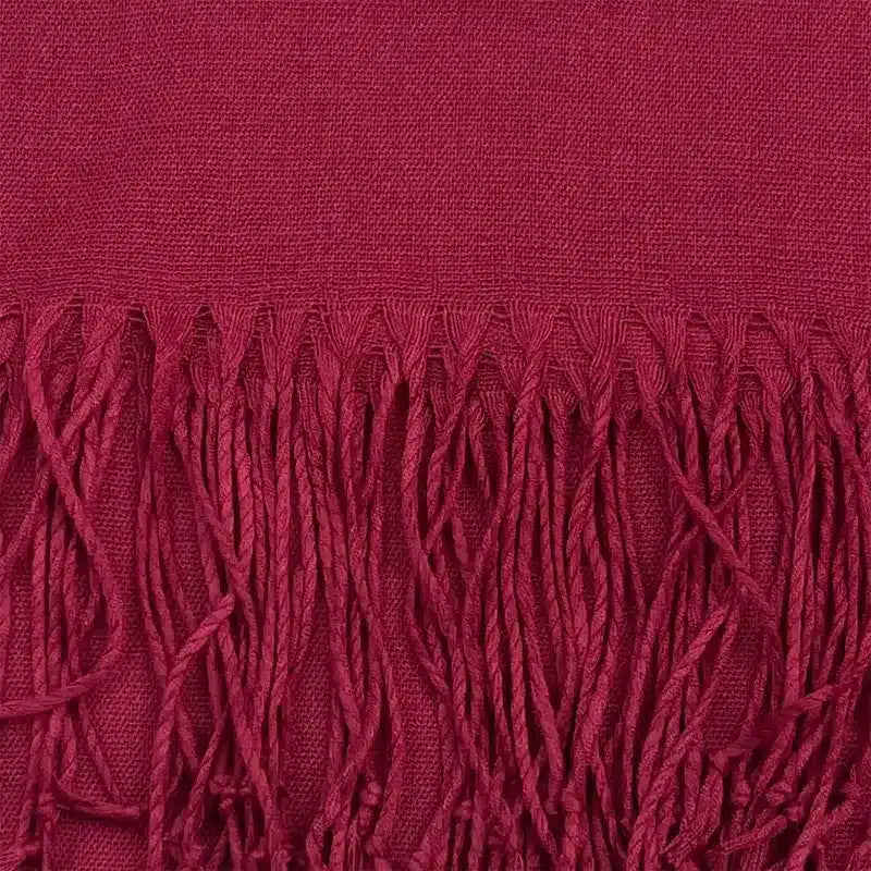Pashmina Crimson Red Hijab 009