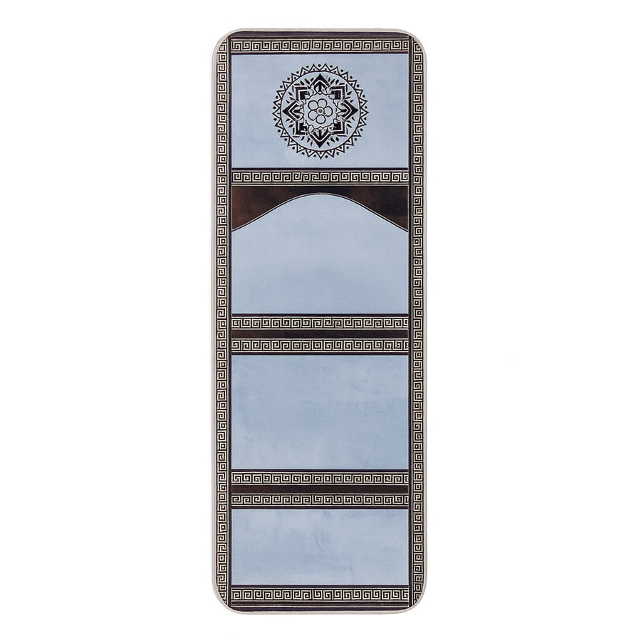 High Quality Foldable Prayer Mat Blue & Brown