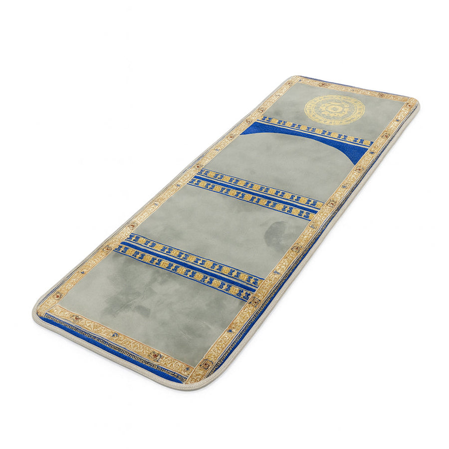 High Quality Foldable Prayer Mat Lime & Blue