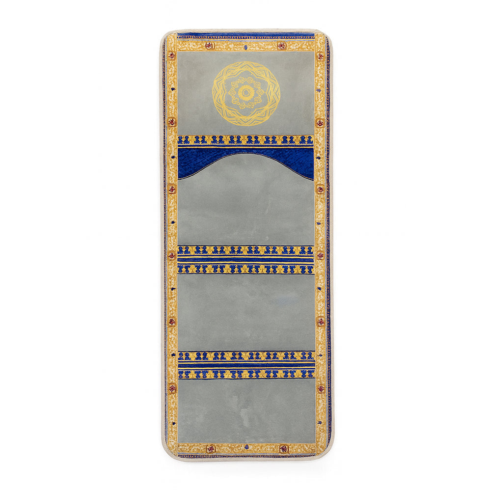 High Quality Foldable Prayer Mat Lime & Blue