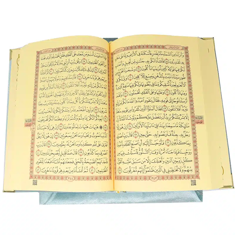 Turquoise Quran & Prayer Mat Case Gift Box 1293