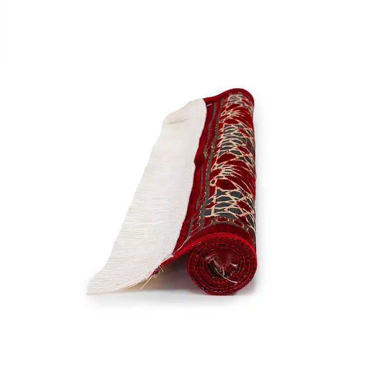 Kids Red Detailed Light Weight Prayer Mat