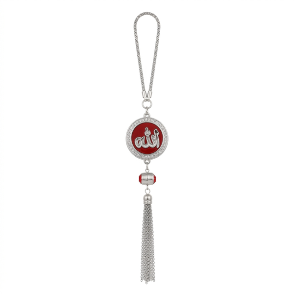 Allah Muhammad Circular Car Hanger Red