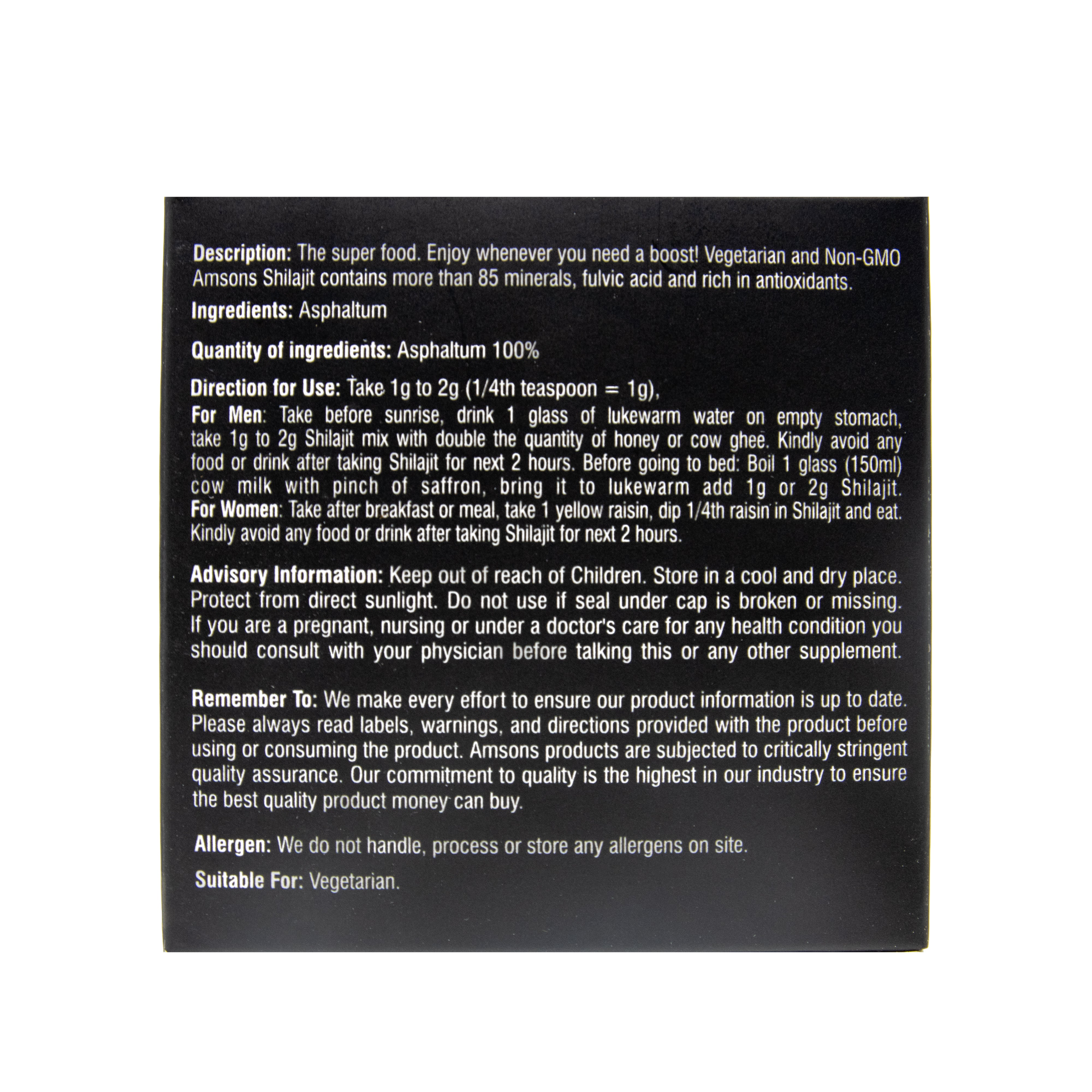 Shilajit Asphaltum 30g