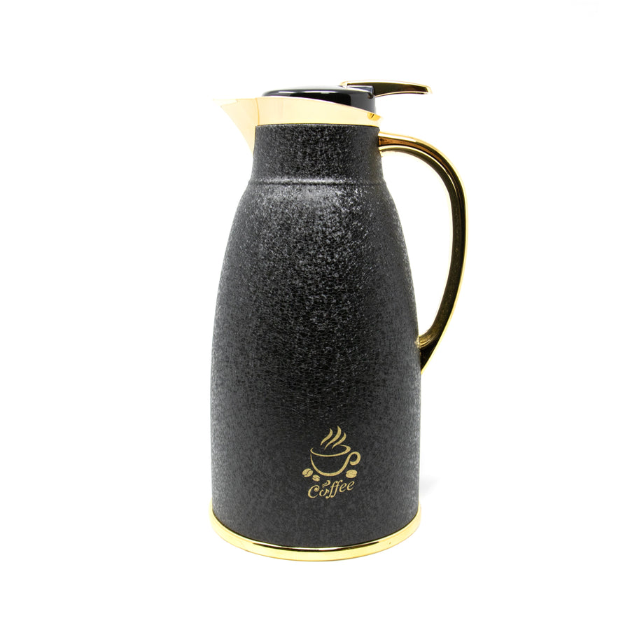 Black Glitter Effect Vacuum Flask