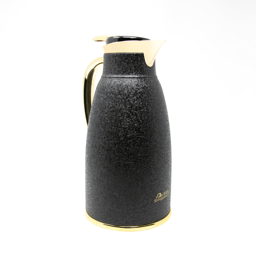 Black Glitter Effect Vacuum Flask