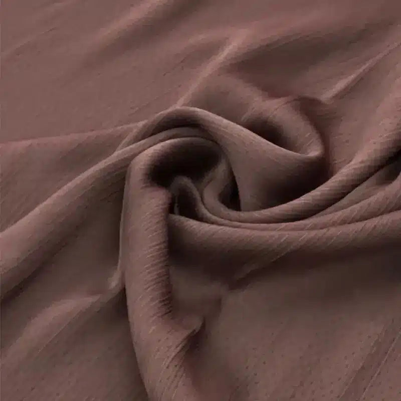 Satin Silk Jacquard Chocolate Hijab