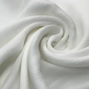 Satin Silk Jacquard White Hijab