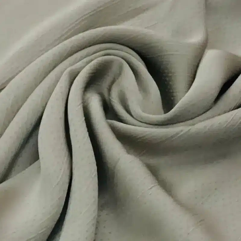 Satin Silk Jacquard Khaki Green Hijab