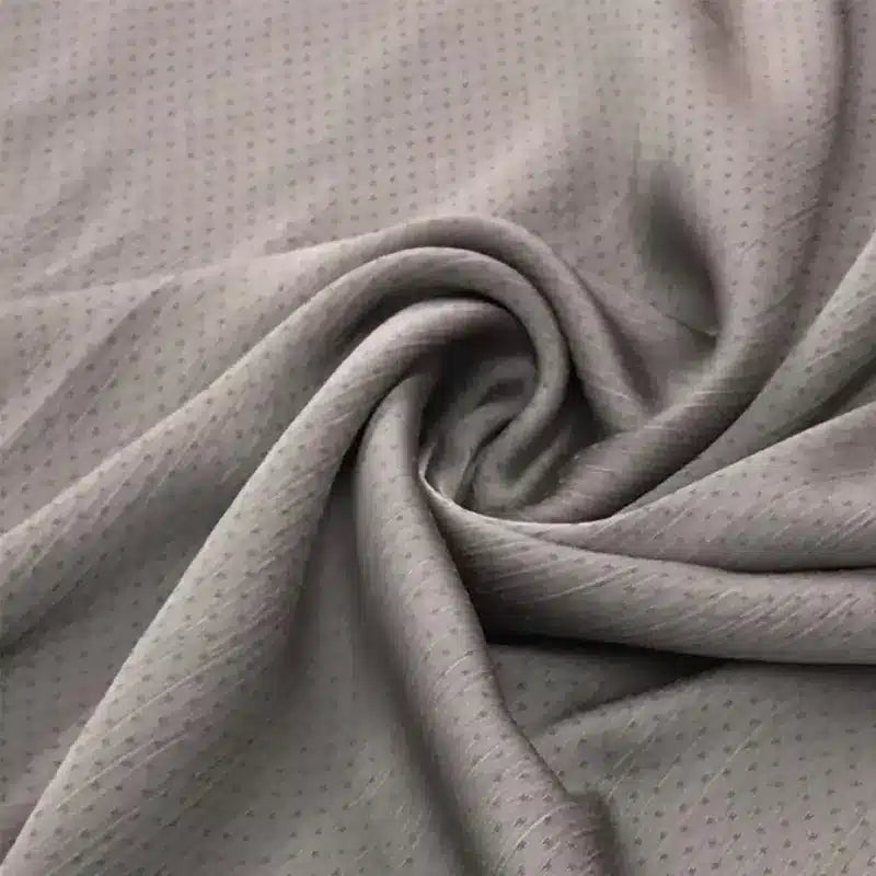 Satin Silk Jacquard Smoke Grey Hijab