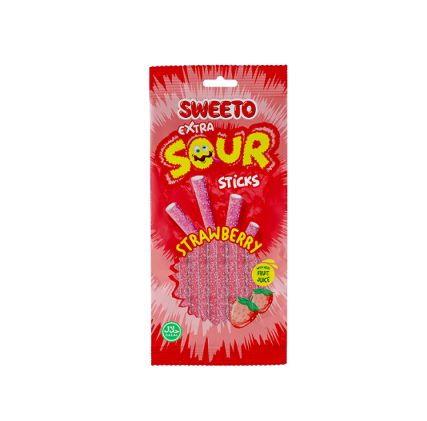Extra Sour Belts Strawberry 75g