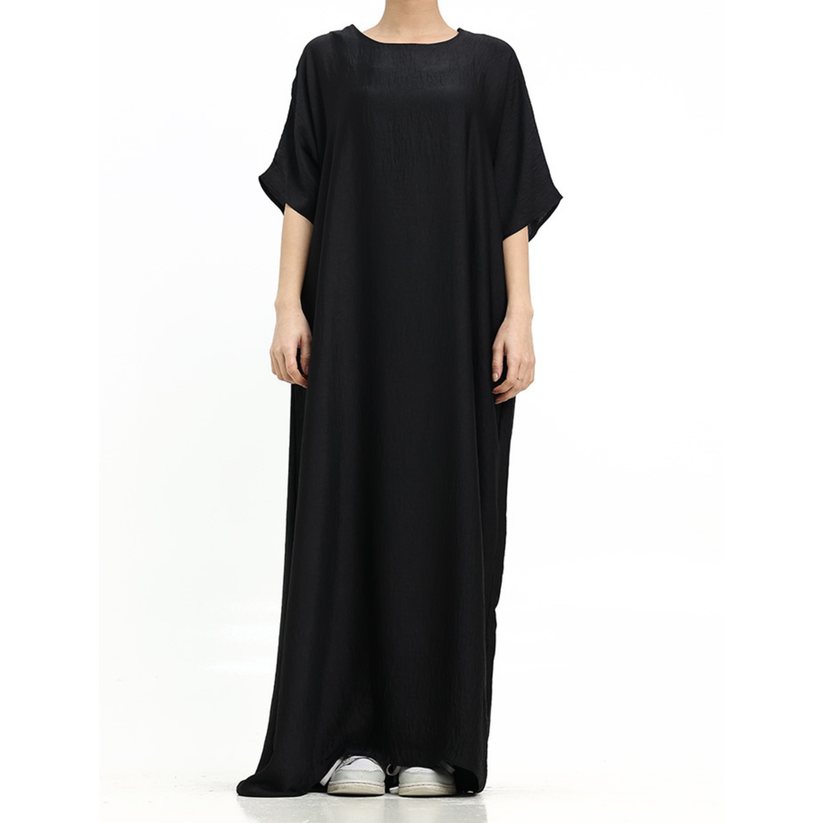 Short Sleeve Slip Dress Black 308 Col 1