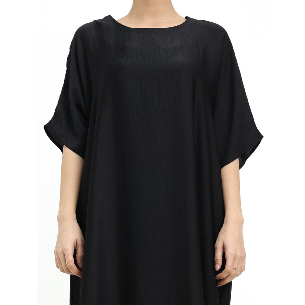 Short Sleeve Slip Dress Black 308 Col 1