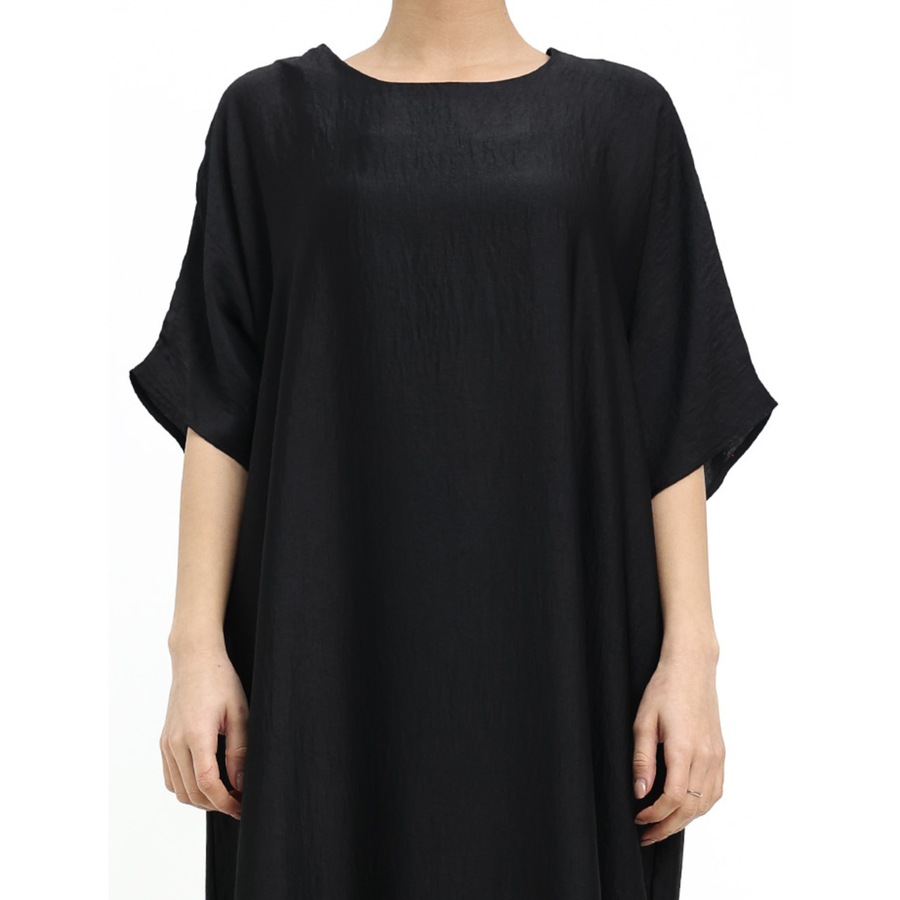 Short Sleeve Slip Dress Black 308 Col 1
