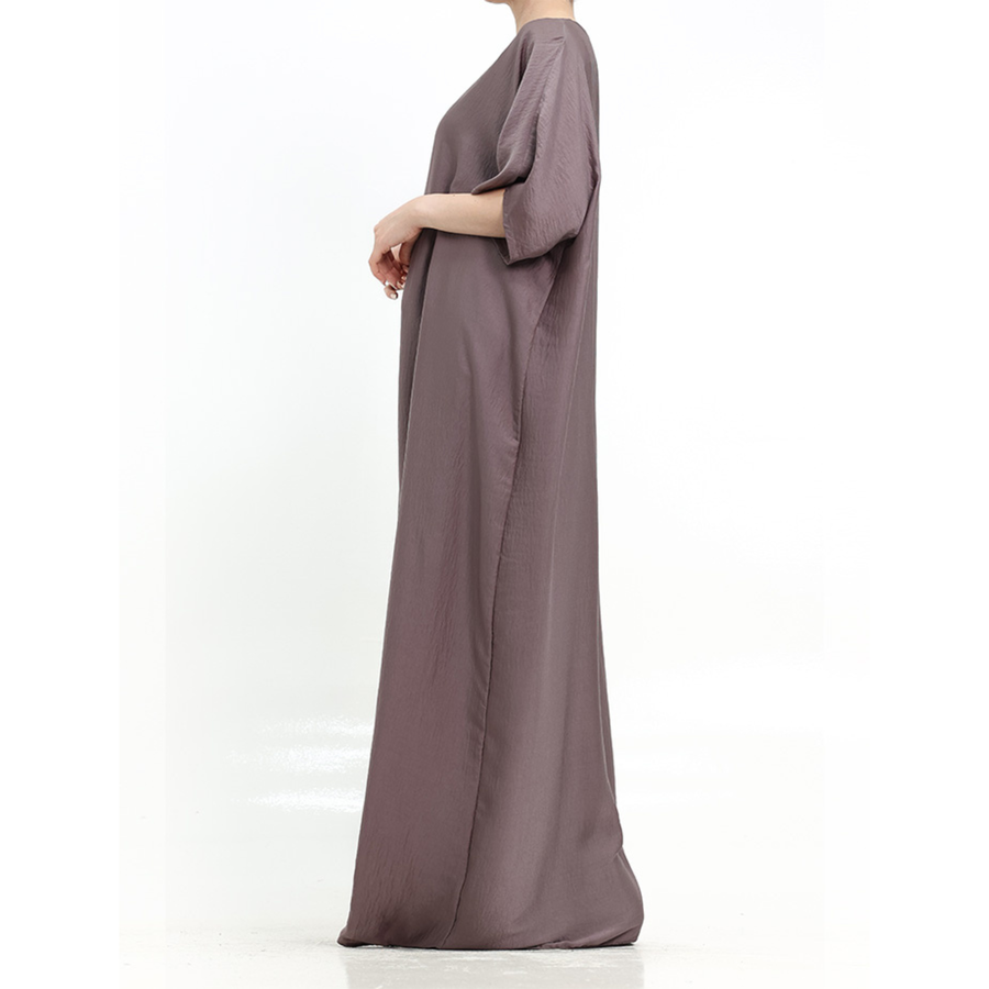 Short Sleeve Slip Dress Mauve 308 Col 59