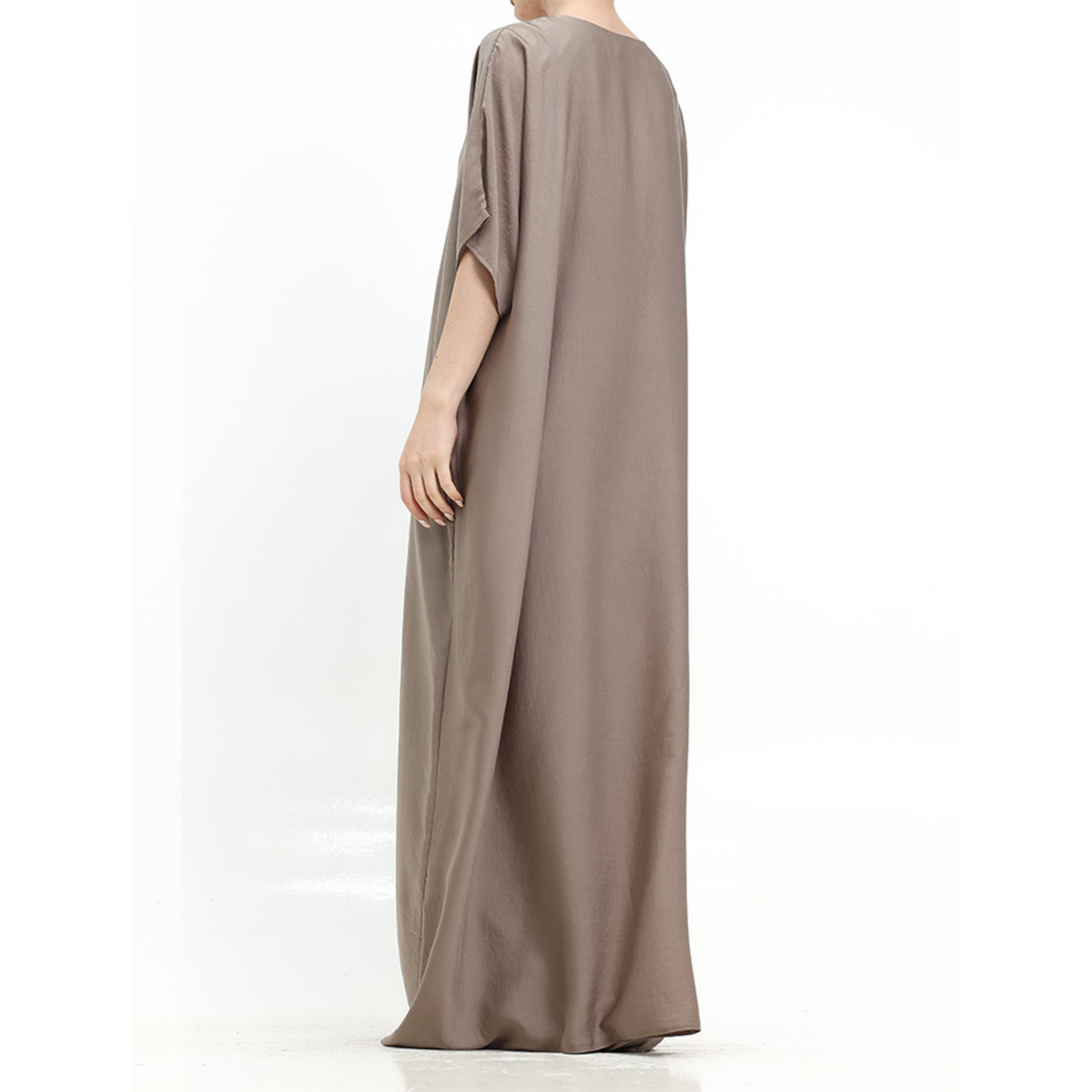 Short Sleeve Slip Dress Mocha 308 Col 09