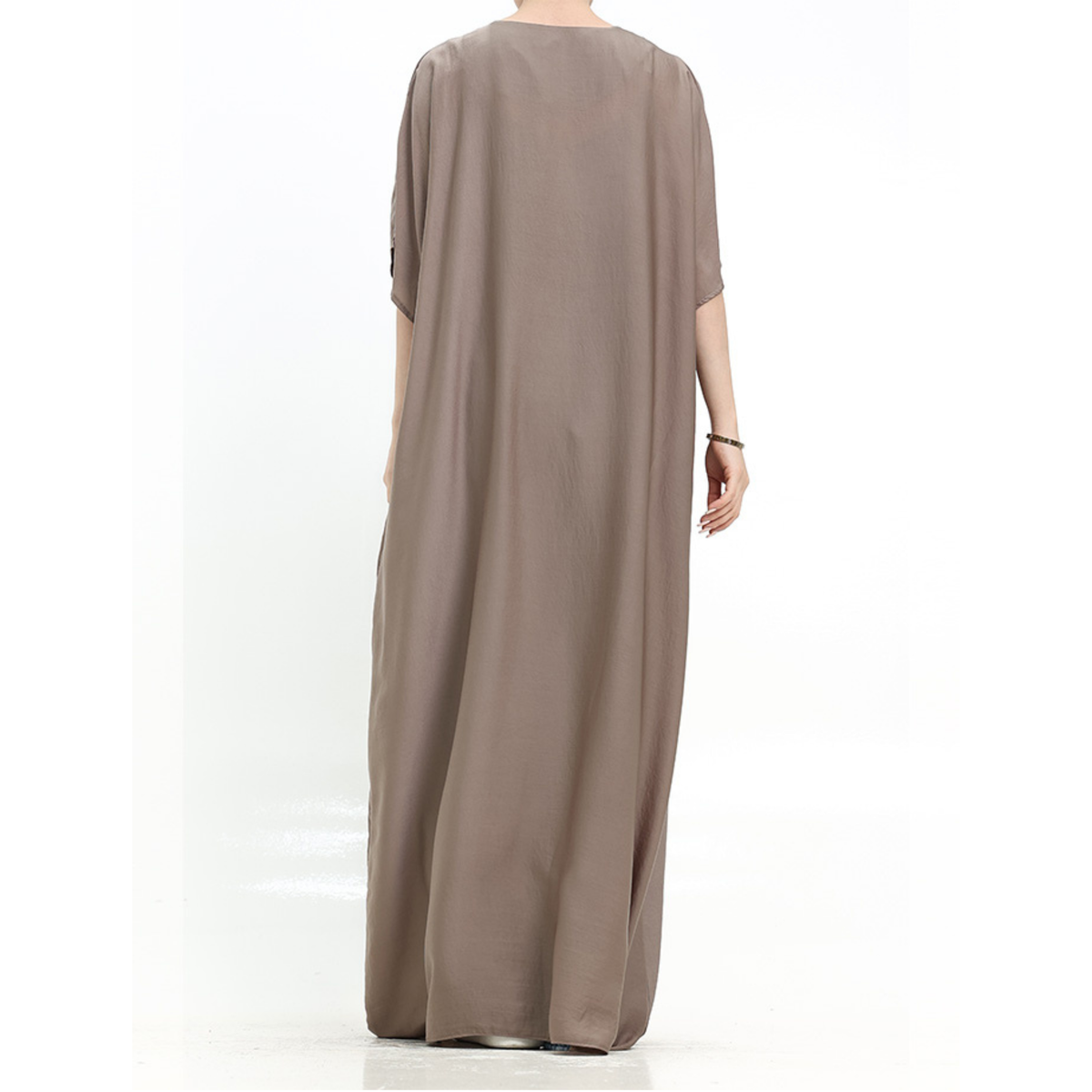 Short Sleeve Slip Dress Mocha 308 Col 09