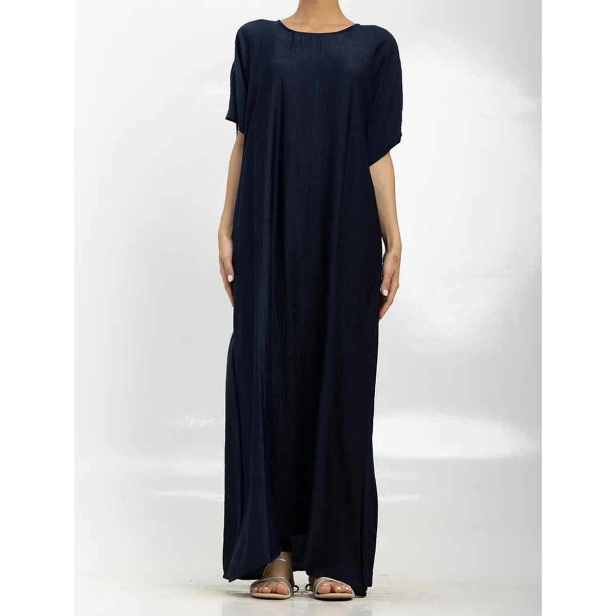 Short Sleeve Slip Dress Navy 308 Col 02