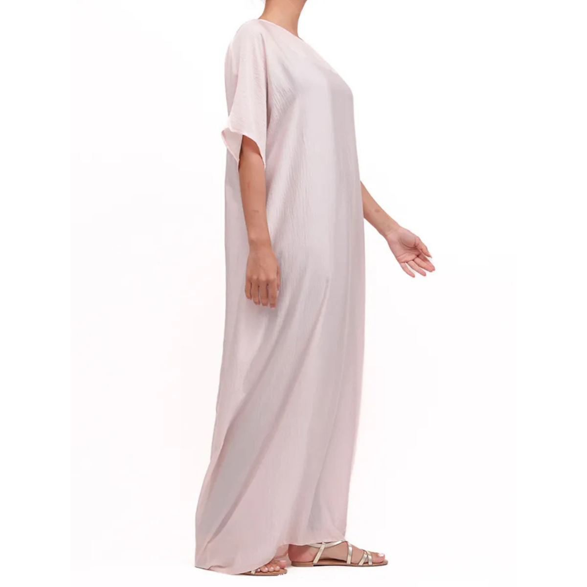 Short Sleeve Slip Dress Pink 308 Col 12