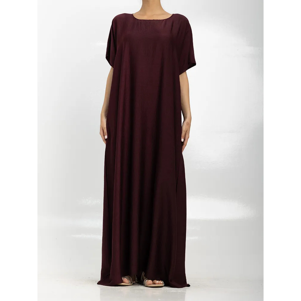 Short Sleeve Slip Dress Plum 308 Col 15