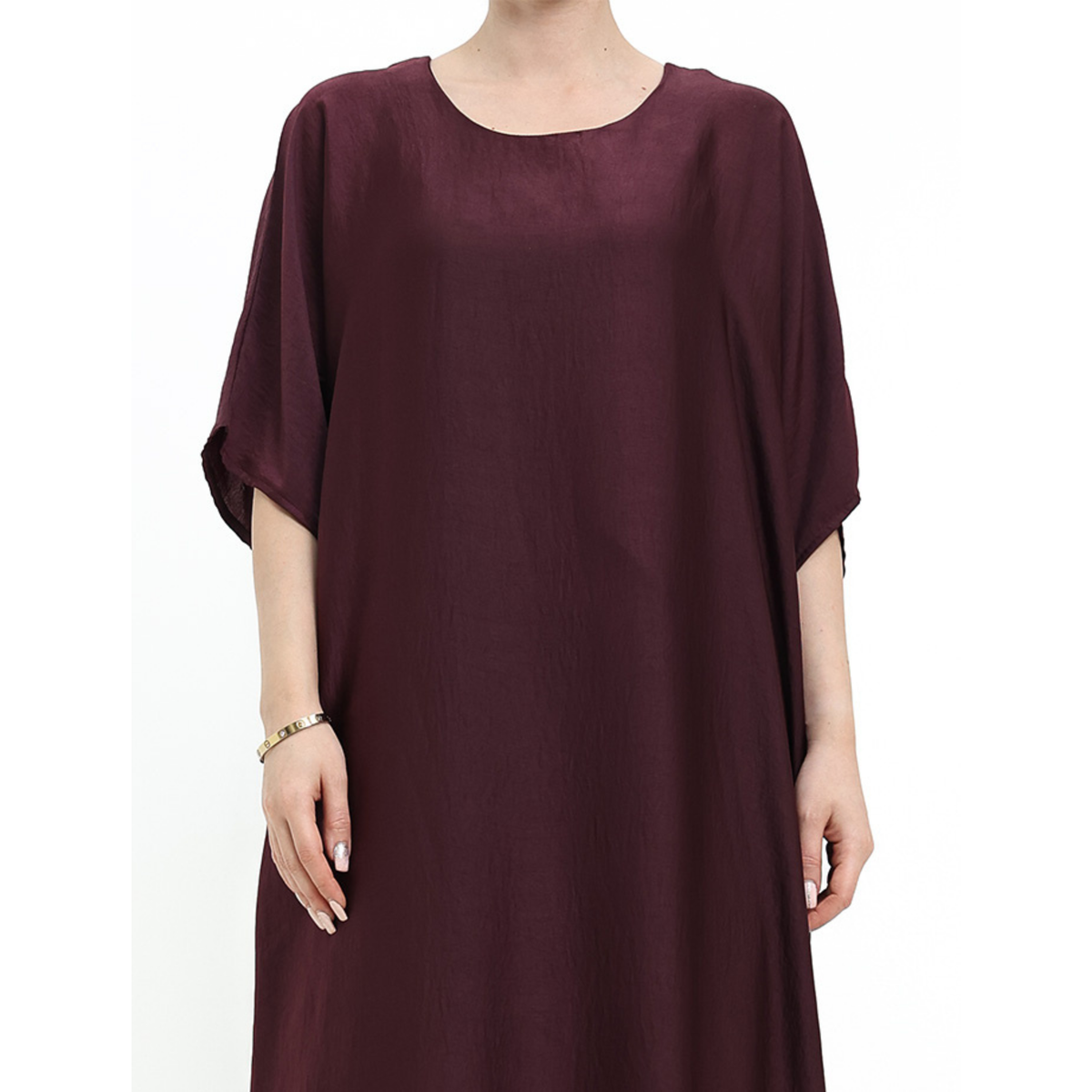 Short Sleeve Slip Dress Plum 308 Col 15