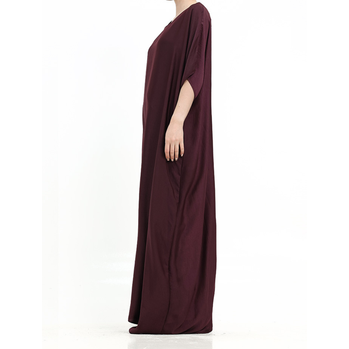 Short Sleeve Slip Dress Plum 308 Col 15