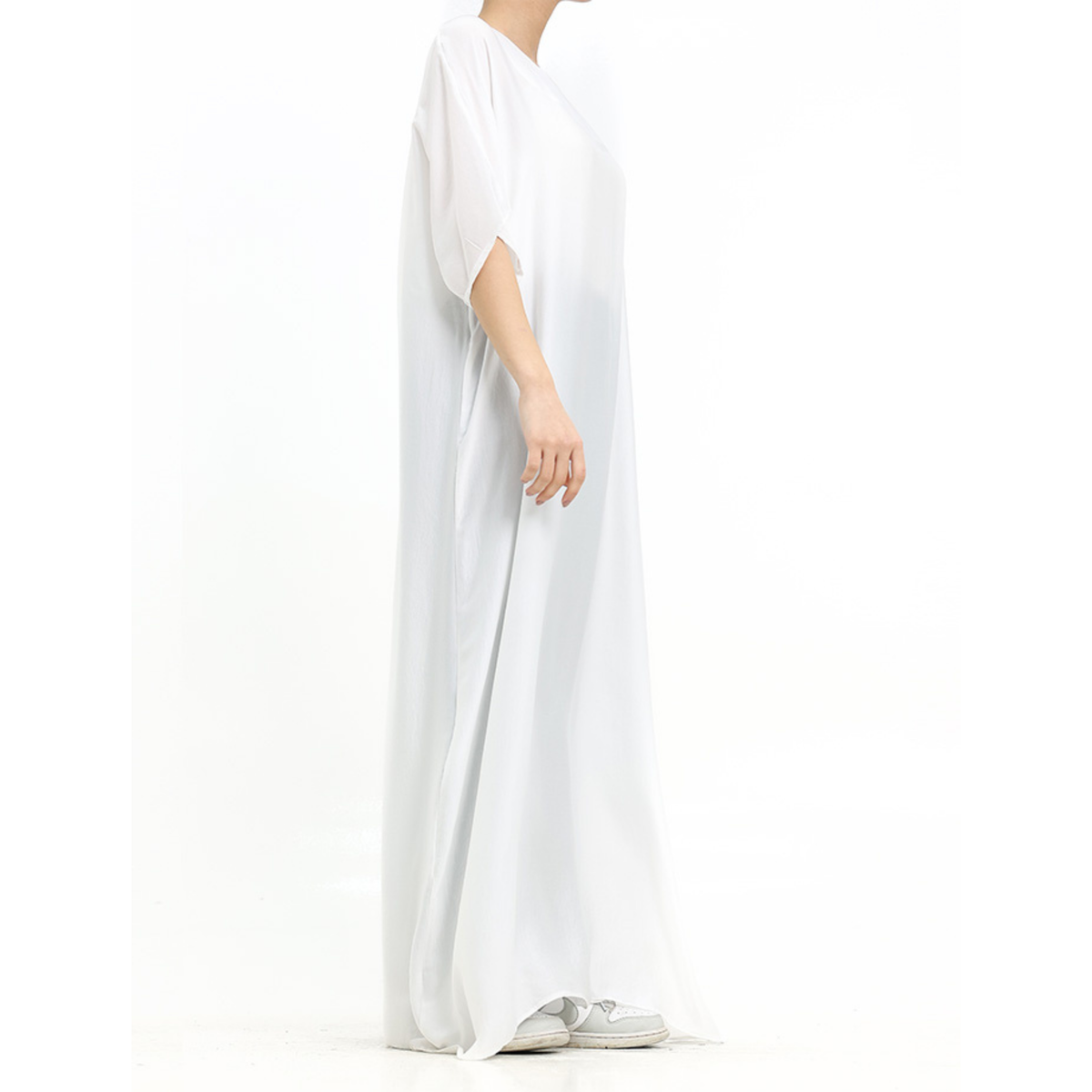 Short Sleeve Slip Dress White 308 Col 36