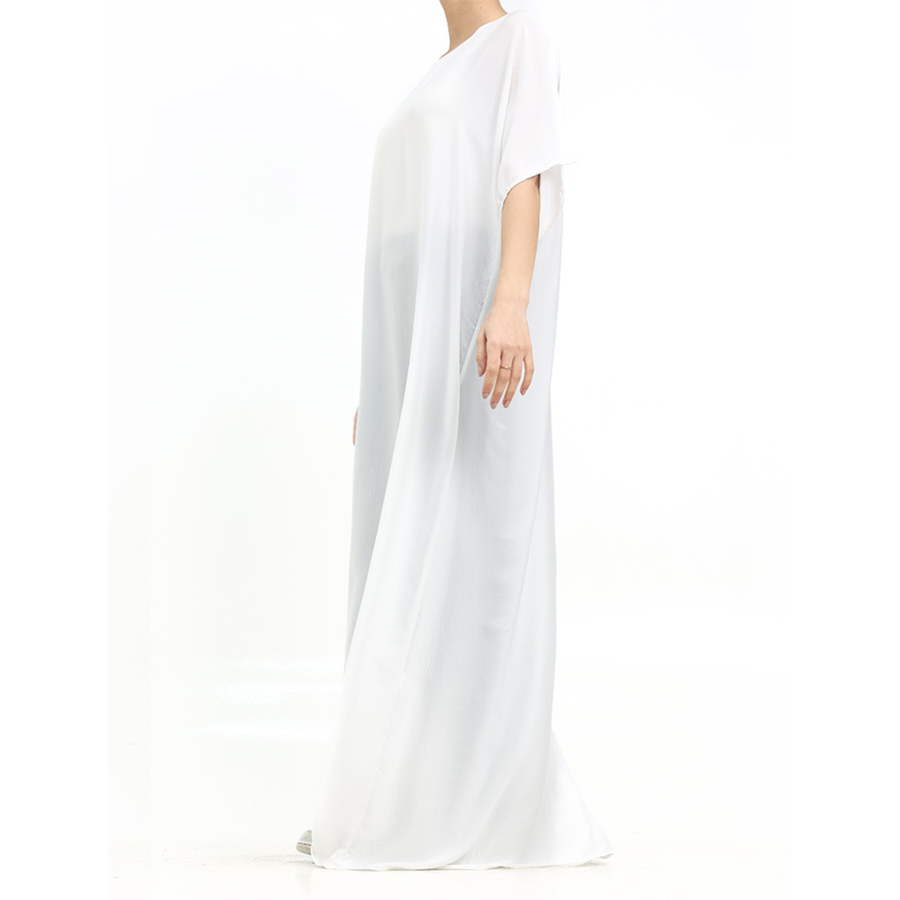 Short Sleeve Slip Dress White 308 Col 36