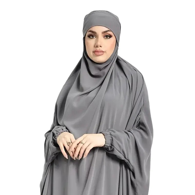 One Piece Silver Jilbab
