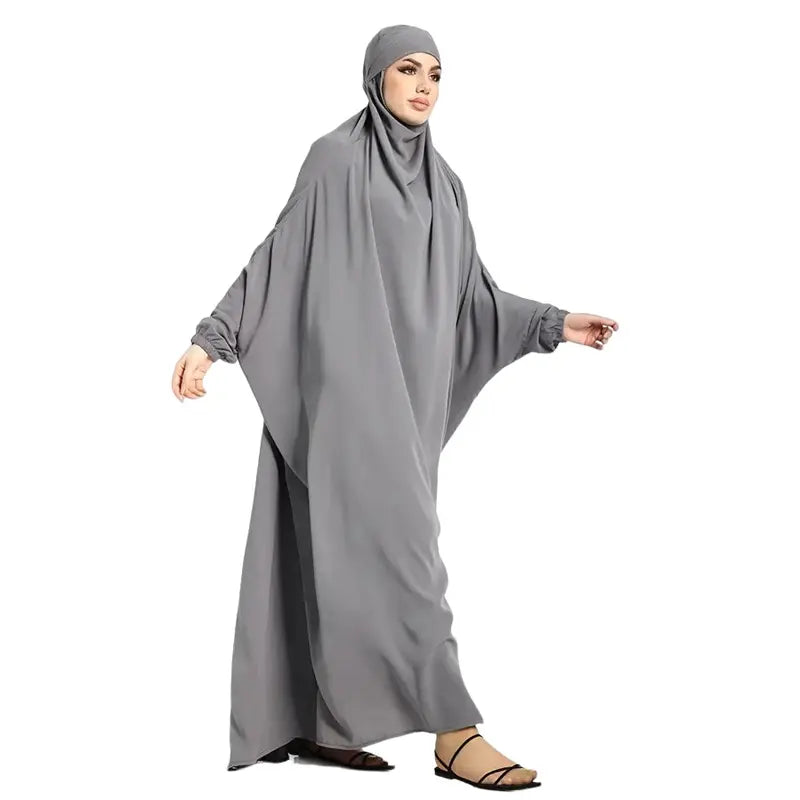 One Piece Silver Jilbab