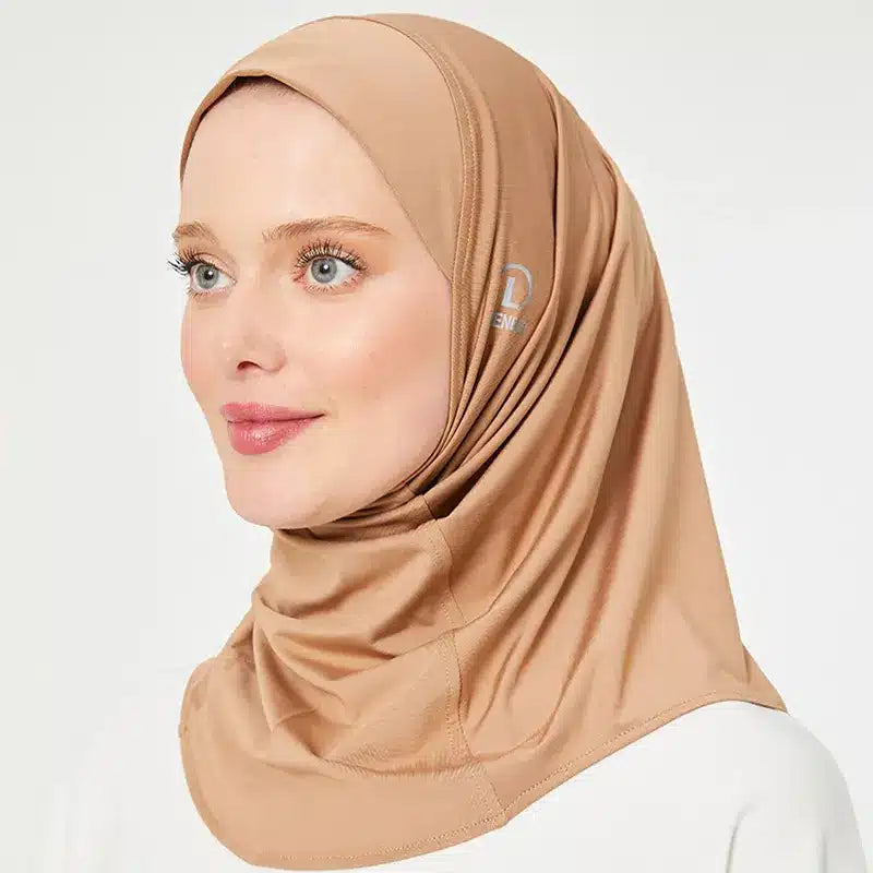 Sports Hijab Caramel Brown