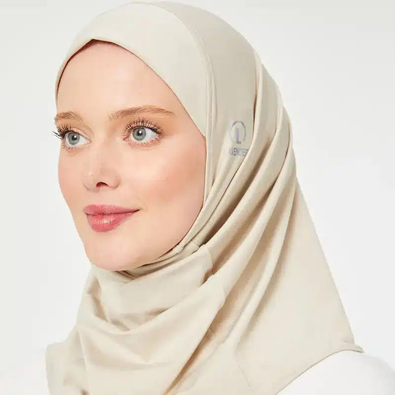 Sports Hijab Cream