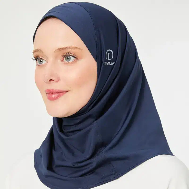 Sports Hijab Dark Blue