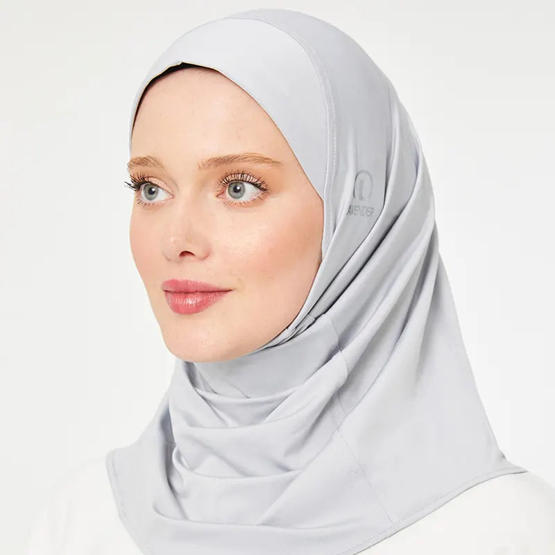 Sports Hijab Light Grey