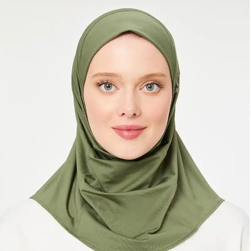 Sports Hijab Olive Green