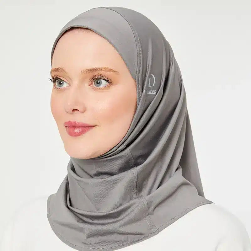 Sports Hijab Stone Grey