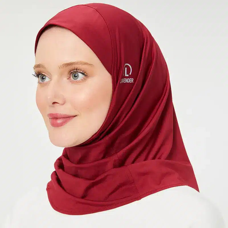Sports Hijab Maroon