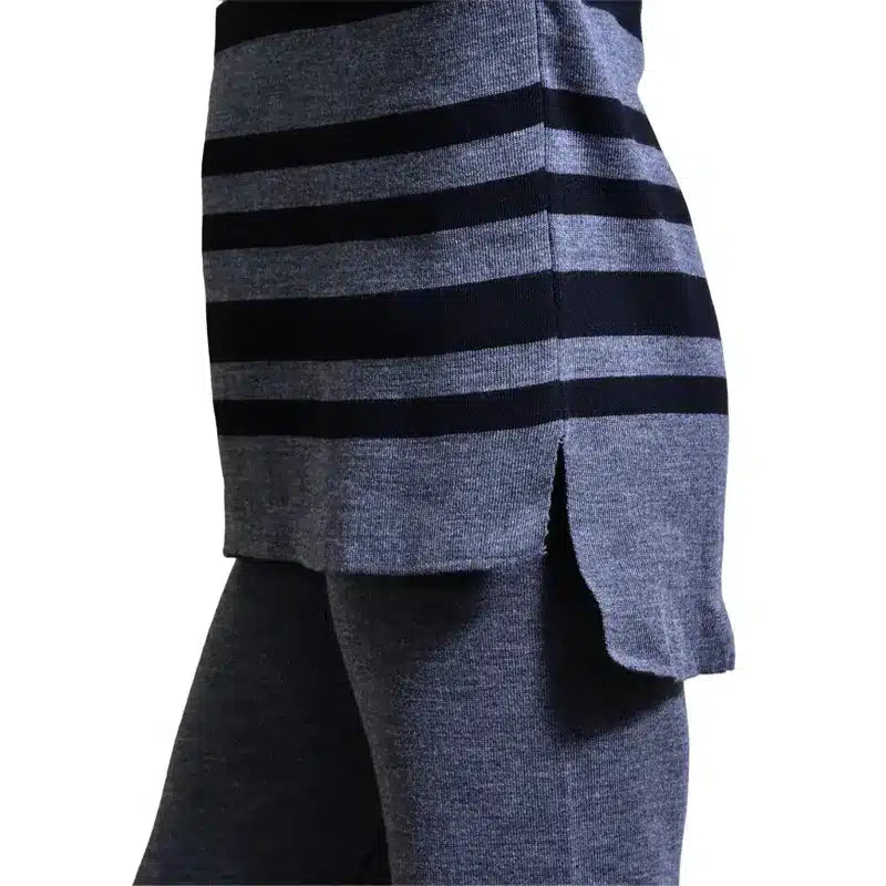 Women Black & Grey Striped Two Piece Co Ord Set